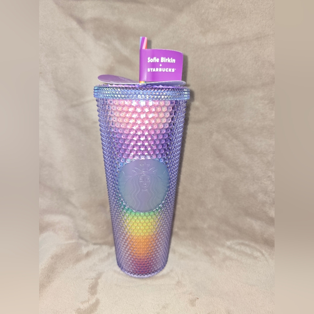 Starbucks Purple and Rainbow Tumbler